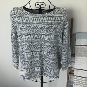 Anthropologie W5 Aztec Style Fringe Sweater